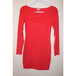 Guess Coral Long Sleeve Dress